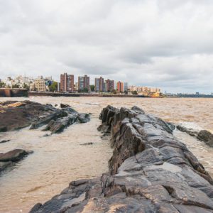 Coastal waters of Montevideo facing toward "Cubo del Sur"